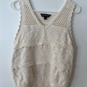 Studio 19 Ivory Knit Top Woman’s L